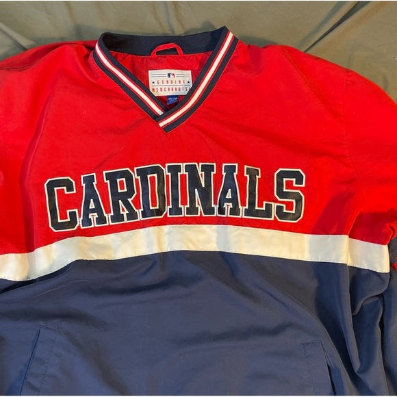 MLB Genuine Merchandise St. Louis Cardinals Pullover Side Zip Windbreaker XXL - Picture 2 of 7